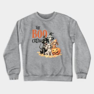 The Boo Crew Vintage Halloween Dogs Crewneck Sweatshirt